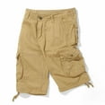 thumbnail image 2 of Timoontee Men's Tactial Shorts Durable Cargo Shorts Outdoor Casual Workout Shorts Summer Hiking Fishing Shorts with Multi Pockets Khaki L, 2 of 6