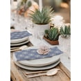thumbnail image 5 of Purple Beige Dandelion Cloth Napkins Set of 4 Reusable Dinner Napkins, Farmhouse Botanical Blossom Cocktail Napkin Washable Table Napkins for Wedding/Holiday Party/Baby Shower 20"x20", 5 of 7