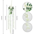 thumbnail image 5 of Artificial White Wisteria Hanging Flower 4.59Ft / 55inch Bushy Silk Wisteria Vine Garland for Wedding Party Garden Outdoor Greenery Home Wall Decor (Pack of 6), 5 of 5