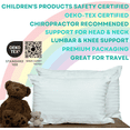 thumbnail image 2 of Kinder Fluff Small Kids Pillows, 2-Pack, XS, Soft Hypoallergenic Down Alternative Fill, 300TC Cotton, 10x15 in, White, 2 of 9