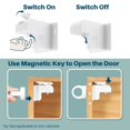 thumbnail image 5 of Child Proof Magnetic Cabinet Locks Baby Safety Locks for Fridge Drawers Invisible Design Hassle Free Installation, 5 of 8