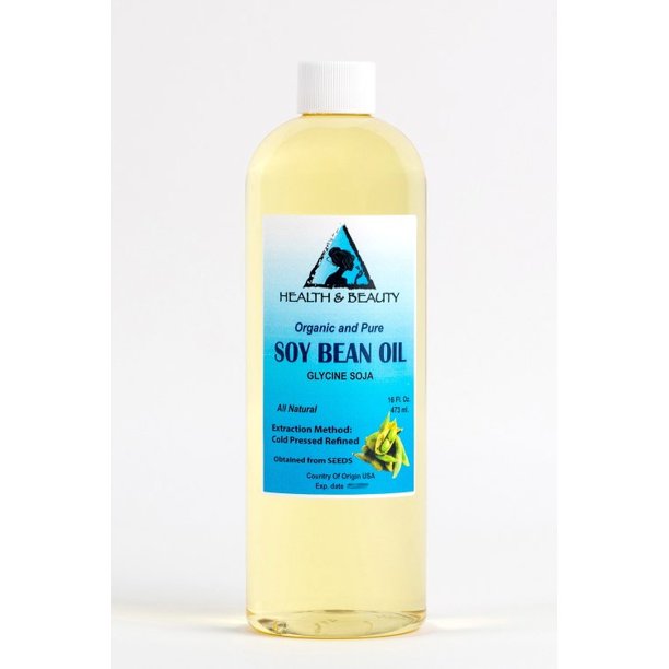 SOYBEAN / SOY BEAN OIL ORGANIC CARRIER SOY OIL COLD PRESSED 100 PURE 16 OZ