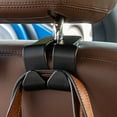 thumbnail image 1 of WHAMVOX 4Pcs Multi-functional Hooks ABS Black for Car Travel, 1 of 7