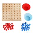 thumbnail image 2 of Juego de mesa clásico Gobang para 2 jugadores, juego de entrenamiento de inteligencia para , juego de tablero de ajedrez de viaje portátil hecho Baoblaze Rompecabezas Gobang, 2 of 8