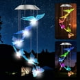 thumbnail image 7 of Solar Wind Chimes for Outside,Color-Changing Hanging Mobile Green Hummingbird Wind Chime Outdoor Waterproof LED Solar Light Porch Deck Garden Patio Decor, 7 of 7