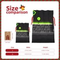 thumbnail image 3 of Yiaed Geometry Dash Print Christmas Small Burlap Bags with Drawstring, Burlap Gift Bags Christmas Linen Treat Sacks Gift Wrapping Bags Xmas Holiday Party-Medium, 3 of 7