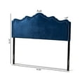 thumbnail image 6 of Baxton Studio Nadeen Modern and Contemporary Royal Blue Velvet Fabric Upholstered King Size Headboard,Wholesale, 6 of 7