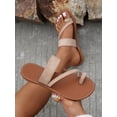 thumbnail image 4 of Women‘s Soft Sole Comfortable Toe Ring Flat Sandals, 4 of 7