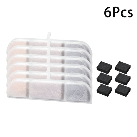 ACDANC 6/12 Pack Cat Water Fountain Filter, Pet Fountain Filter Replacement Filters Compatible with 84oz/2.5L Cat Water Fountain