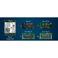 thumbnail image 4 of Intel BE1750x Killer Series Upgraded BE200 WiFi 7 Card | Gaming WiFi Adapter | M.2 PCIe WiFi Card | 5.8 Gbps 320MHz 4K QAM | Supports Bluetooth 5.4 & Intel PC with Windows 10/11, 4 of 7