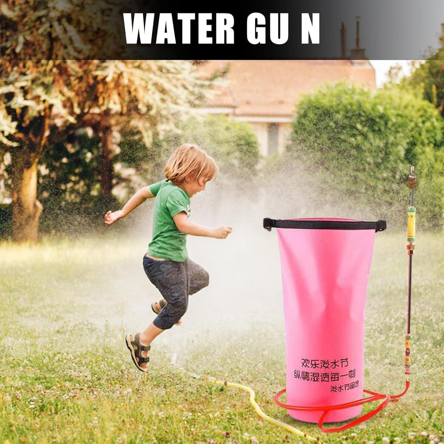 Mnhhatv Large Water Squirter Backpack - Continuous Spraying Water Soaker with Large Capacity Tank, Ideal for Outdoor Pool Games, Beach, Yard Play, or Family Events for Endless Fun