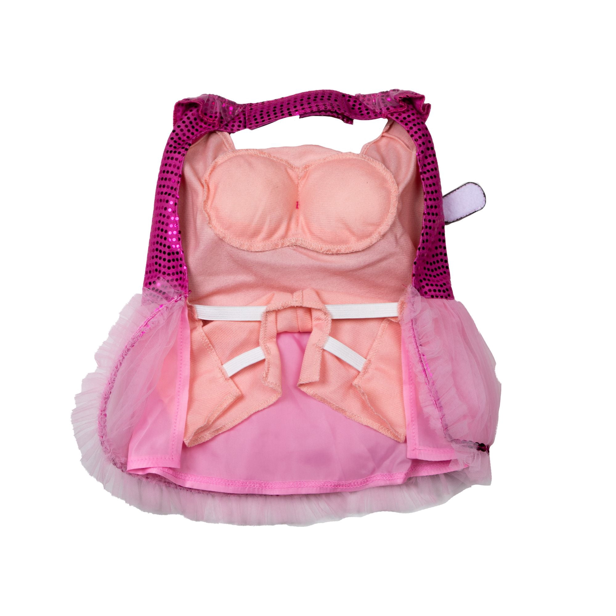 Doggy Parton, Dog and Cat Clothes, Country Sweetheart Pet Dress Costume Set, Pink, XS/S