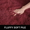 thumbnail image 6 of Noahas Soft Fluffy Area Rug for Living Room Bedroom Shaggy Accent Carpets for Kids Girls Rooms,6'x9',Wine Red, 6 of 7