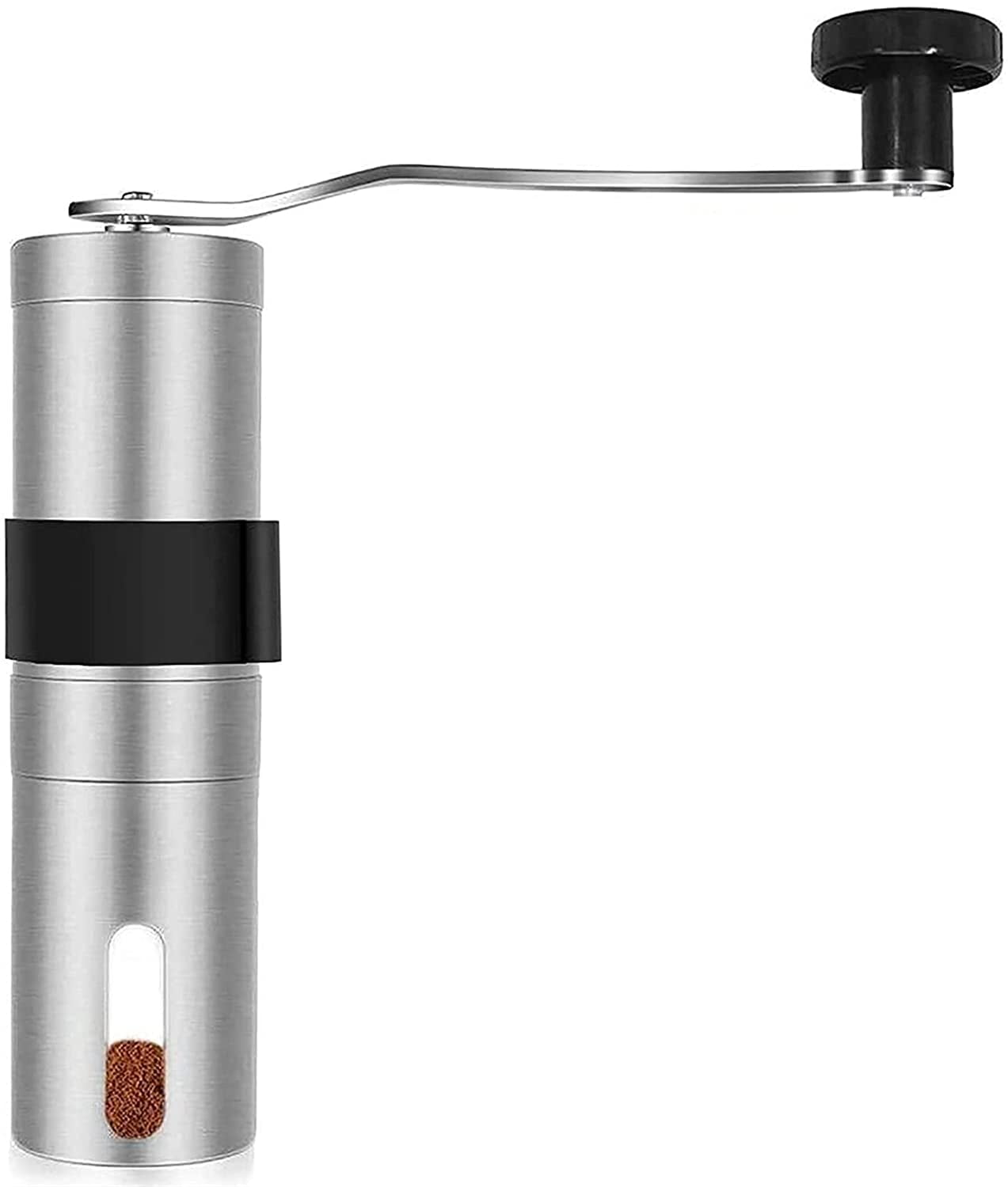 Manual Coffee Grinder with Adjustable Setting, Hand Crank Mill