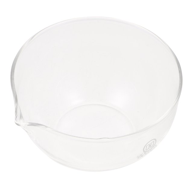 Plat Rond en Verre pour Évaporation, Bol de Mélange avec Bec