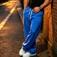 thumbnail image 5 of Men's Sweatpants Athletic Casual Pants with Pockets Workout Gym Joggers Solid Color Elastic Waist with Drawstring Pant, 5 of 6