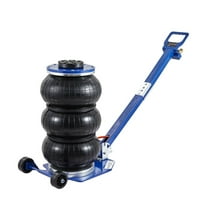 3 Ton Air Jack - 6600lbs Triple Bag Pneumatic Jack, 17.7" Lift, Fast Inflation, Adjustable Handles for Cars, SUVs, Garages & Vehicle Repair - Blue