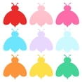 thumbnail image 1 of Uxcell Bulletin Cutouts Paper, 54Pcs Bee Shape Paper Cut Out with Adhesive, 1 of 6