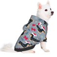 thumbnail image 2 of Fotbe Christmas Hat Dachshund Sudadera con Estampado para Perros Pequeños – Suéter con Capucha para Mascotas, Tela Suave de Forro Polar con Bolsillo-XX-Large, 2 of 7