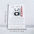 thumbnail image 3 of Fall Decor Outdoor blank cards and envelopes Greeting Card Pocket Hug Greeting Card Cute Panda Card Accessory Greeting, 3 of 9