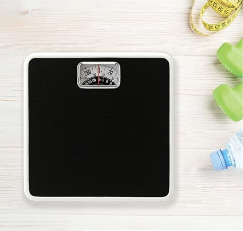 EUROSTAR Mechanical Bathroom Scale, Black