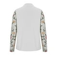 thumbnail image 4 of LOVZFMLL Vestes pour Femmes, Imprimé Dentelle, Mode Décontractée, Cardigan à Manches Longues, 4 of 5