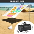 thumbnail image 4 of Portable Beach Tent Sun Shelter With Ground Pegs Water And Wind Resistant Sun Shade Canopy Angle Adjustable Flower Clip Art, 4 of 7