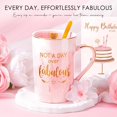 thumbnail image 2 of Birthday Gifts for Women Happy Birthday Gift Baskets for Women Unique Not A Day Over Fabulous Mug Gift ideas Pink Gifts Box Set Presents for Her Friends Mom Sister Wife Coworkers Daughter Aunt Mom, 2 of 4
