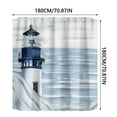 thumbnail image 2 of Rideau de Douche pour Salle de Bain Durable 70 Pouces avec 12 Crochets Rideau Sans Doublure en Polyester Robuste Lavable à la Machine et, 2 of 6
