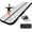 Black, variant on Air mat Tumble Track 10ft 13ft 16ft 20ft Gymnastics Inflatable Tumbling mat 4in 8in Thickness for kids Home Use Gym Yoga Training Cheerleading with Electric Air Pump Carry Bag