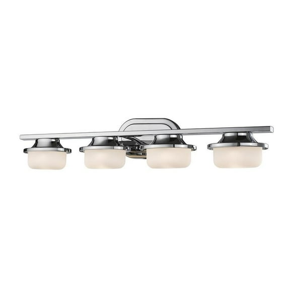 32W 4 Led Vanity Light Fixture in Industrial Style 30 inches Wide By 6 inches High-Chrome Finish Bailey Street Home 372-Bel-2272332