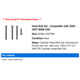 thumbnail image 2 of Head Bolt Set - Compatible with 2006 - 2007 BMW 530i, 2 of 2