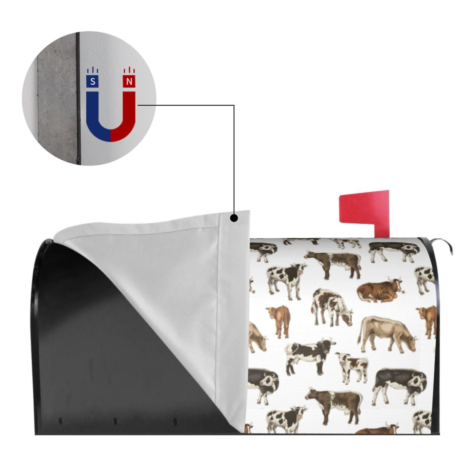 Kdxio Magnetic Mailbox Cover 21x18 in Mailbox Cover Outdoor Decoration Holiday Mailbox Covers for Home Garden Yard-21x18 in