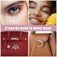 thumbnail image 4 of 1 bolsa de 100 accesorios para uñas con forma plana, accesorios para uñas Aurora Glass Drill, 4 of 5