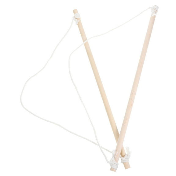 Niceauty 2pcs Banner Holder Wood Beige Adjustable Wall Mount for Hanging Banners in Yard Decoration