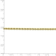 thumbnail image 5 of 10K Yellow Gold necklace Rope chain Diamond-cut 18 in 2.5 mm, 5 of 5