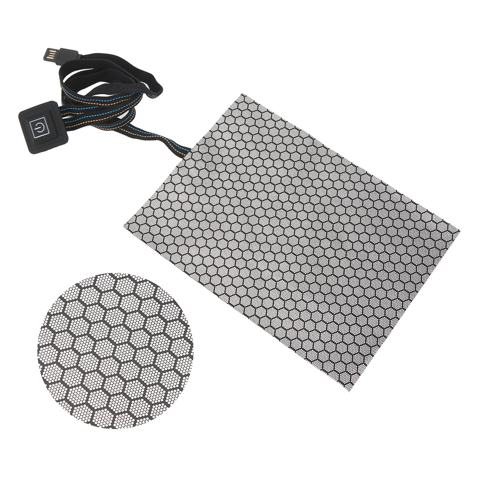 Flexible Clothing Heating Pad Portable  Far Infrared Heating Warmer Pad For Vest Jacket, Fast Even Heating