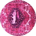 thumbnail image 1 of Ahgly Company Indoor Round Persian Pink Traditional Area Rugs, 8' Round, 1 of 4