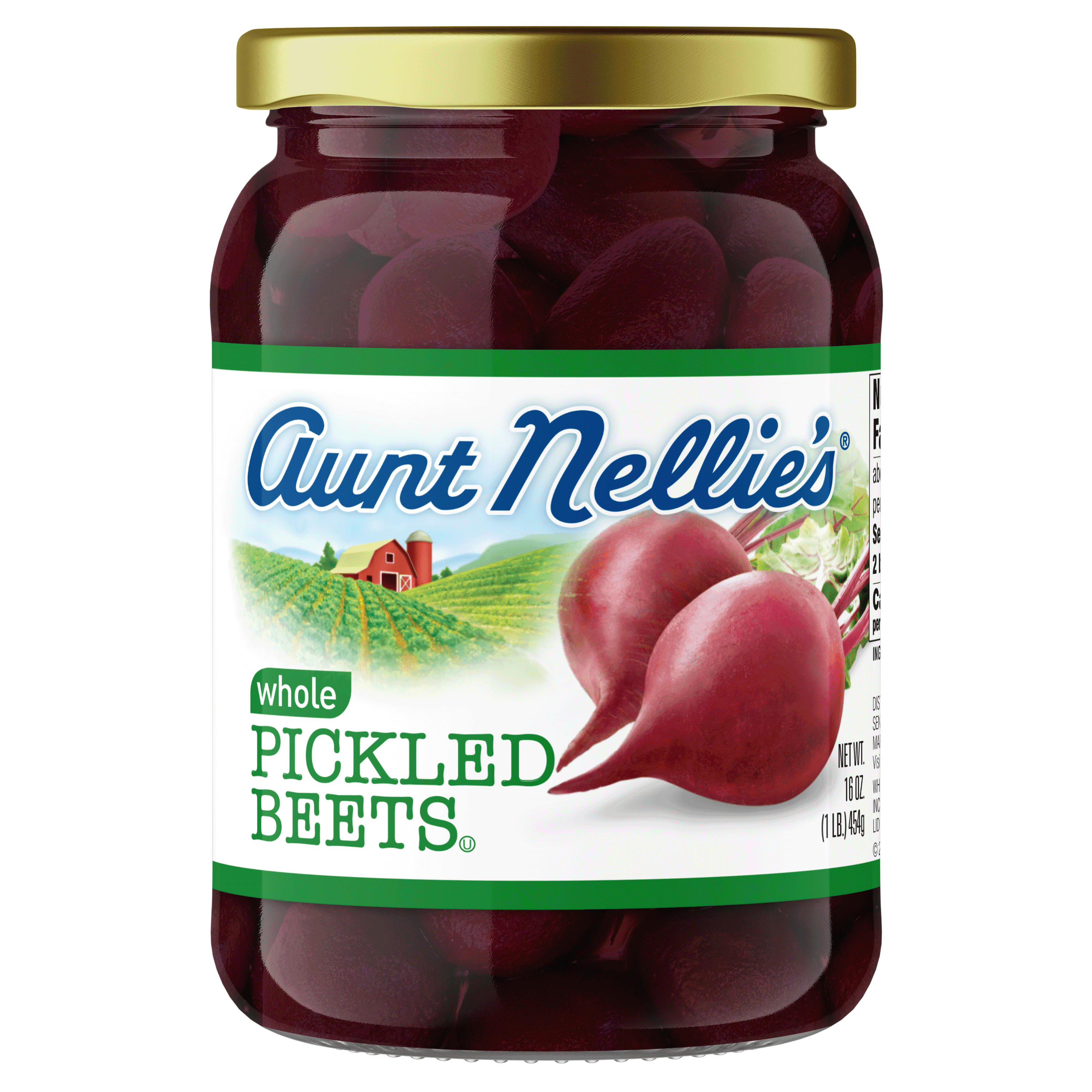 (12 pack) Aunt Nellie's Whole Pickled Beets 16 Oz Jar