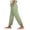 Light Green, variant on vigerkar Cotton Pants Women Lightweight Summer Petite Beach Pants Elastic Drawstring Waist Vacation Pants with Pockets Daily Casual (Khaki, S)