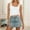 White, variant on Women's Casual Camisole Tank Top Pure Color Basic Stretch Comfortable Soft Breathable Everyday Wear Layering Versatile Long Lace Vest for Women Womens Crop Top Lot Satin Top with Lace Mini Camisole