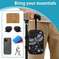 thumbnail image 6 of COEQINE Large Capacity Forearm Crutch Bag for Seniors Beautiful Dragonfly Elbow Crutch Attachment, Zipper Pouch, 2 Pockets, Lightweight, for Walking Cane & Hiking Stick, 6 of 7
