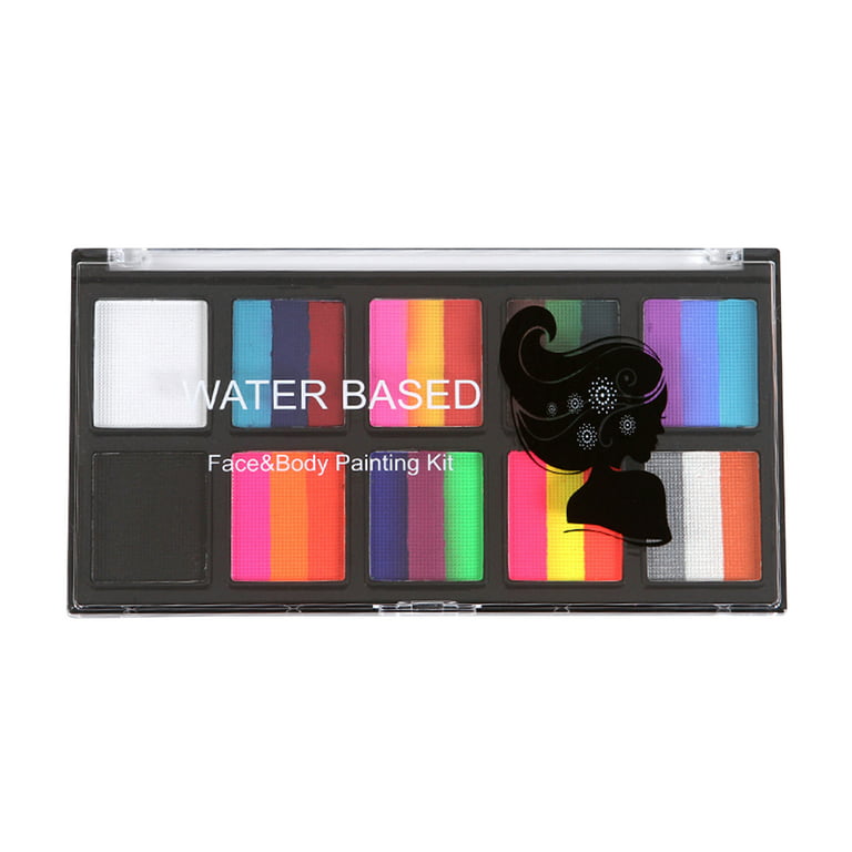 Water Activated Face Paint Water Activated Makeup Face Paint Palette Set Face  Painting Supplies Makeup Trendy Gift For Kids Part - AliExpress