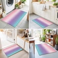 thumbnail image 5 of 2x3ft Area Rug,Pink Blue Purple Gradient Washable Large Rugs Soft Non-Slip Floor Rug Simple Watercolor Non-Shedding Indoor Carpets for Living Room Bedroom Home Office Nursery, 5 of 9
