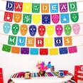 thumbnail image 2 of Banner Decoraciones de la fiesta mexicana Día de los muertos Propiedades de fotos reutilizables al aire libre PaRojoes Festivales de celebración de árboles FF04 Cabeza de esqueleto Inevent HA048373-03, 2 of 6