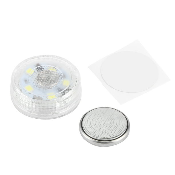 Luz LED táctil inalámbrica para coche, lámpara ambiental de alto brillo con botón incorporado (luz blanca)