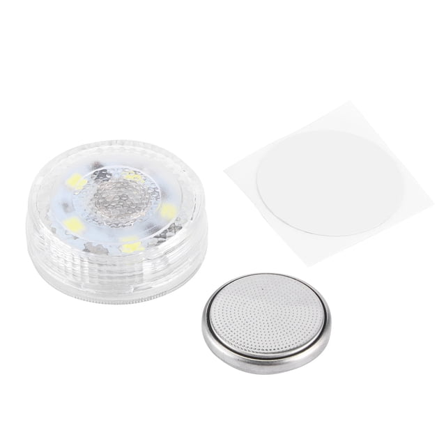 Luz LED táctil inalámbrica para coche, lámpara ambiental de alto brillo con botón incorporado (luz blanca)