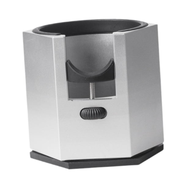 Soporte para prensador de café, estación de prensado, antideslizante, portátil y ajustable para espresso. Rombo de plata