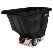 Rubbermaid Commercial Rotomolded Tilt Truck, Rectangular, Plastic, 450-lb Cap., Black by RUBBERMAID COMMERCIAL PROD.