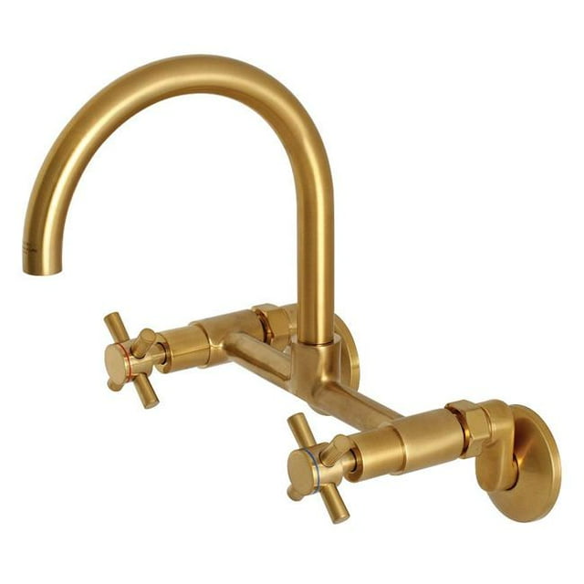 Kingston Laiton Concord Robinet de Cuisine Réglable 8 Pouces en Laiton Brossé